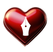 Heart red pen