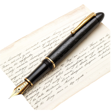Pngtree fountain pen beautiful on a rustic paper surface selective focus png image 12789894 2455723775