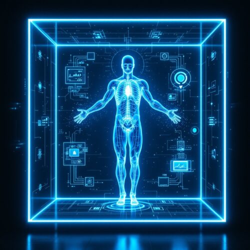 Stockcake holographic body scan 1750556860