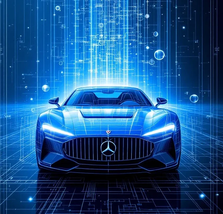 Stockcake futuristic mercedes blueprint 1752519059
